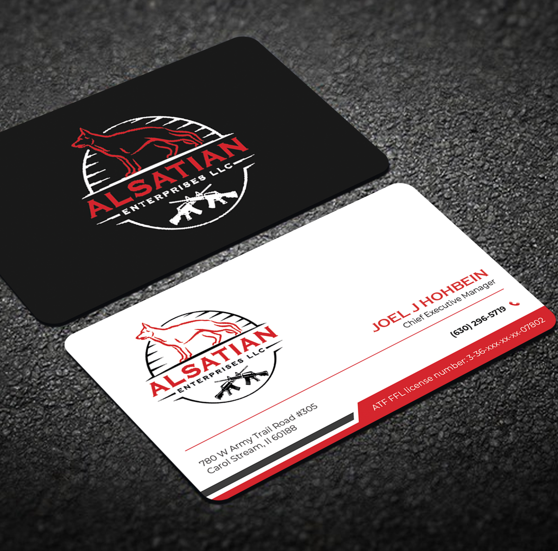 Diseño de Tarjeta de Presentación por Graphixpointt para Alsatian Enterprises LLC  | Diseño #29079467