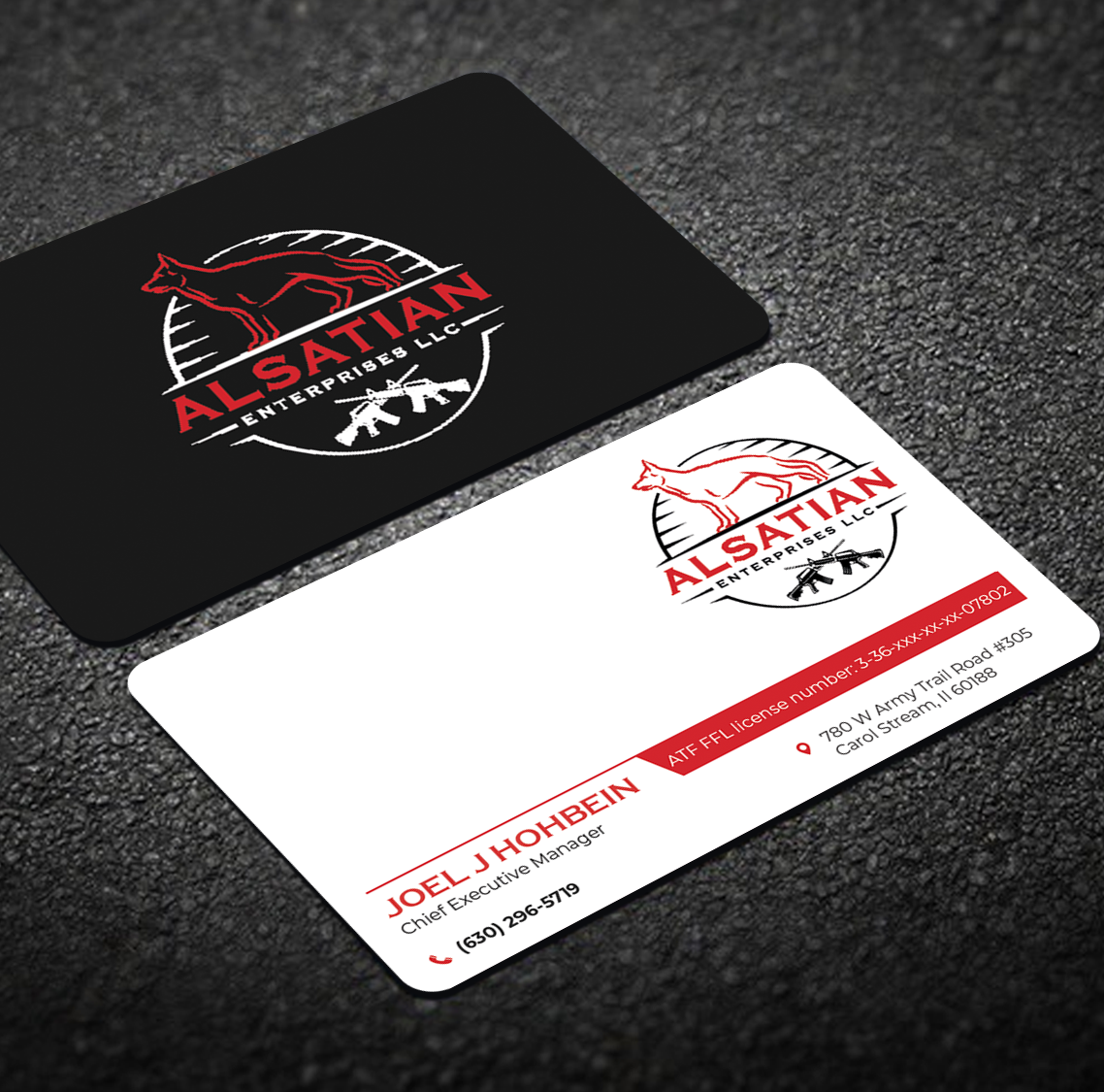 Diseño de Tarjeta de Presentación por Graphixpointt para Alsatian Enterprises LLC  | Diseño #29079468