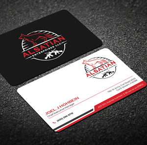 Business Card Design by Graphixpointt for Alsatian Enterprises LLC  | Design: #29079471