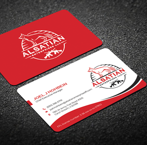 Diseño de Tarjeta de Presentación por Graphixpointt para Alsatian Enterprises LLC  | Diseño: #29079640