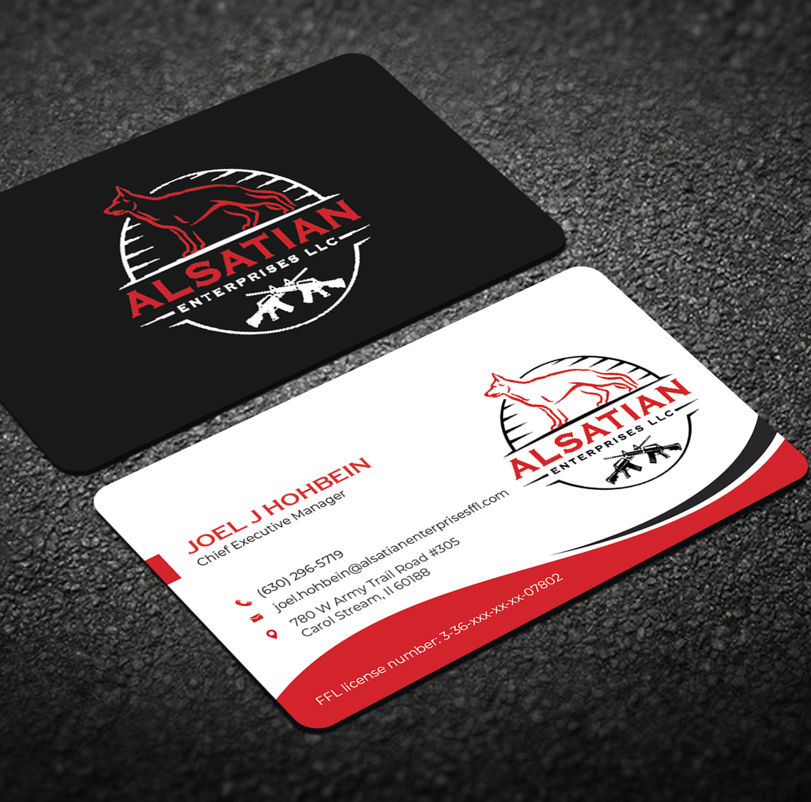 Diseño de Tarjeta de Presentación por Graphixpointt para Alsatian Enterprises LLC  | Diseño #29079641