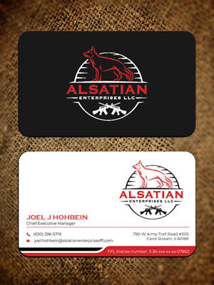 Diseño de Tarjeta de Presentación por Graphixpointt para Alsatian Enterprises LLC  | Diseño: #29079705