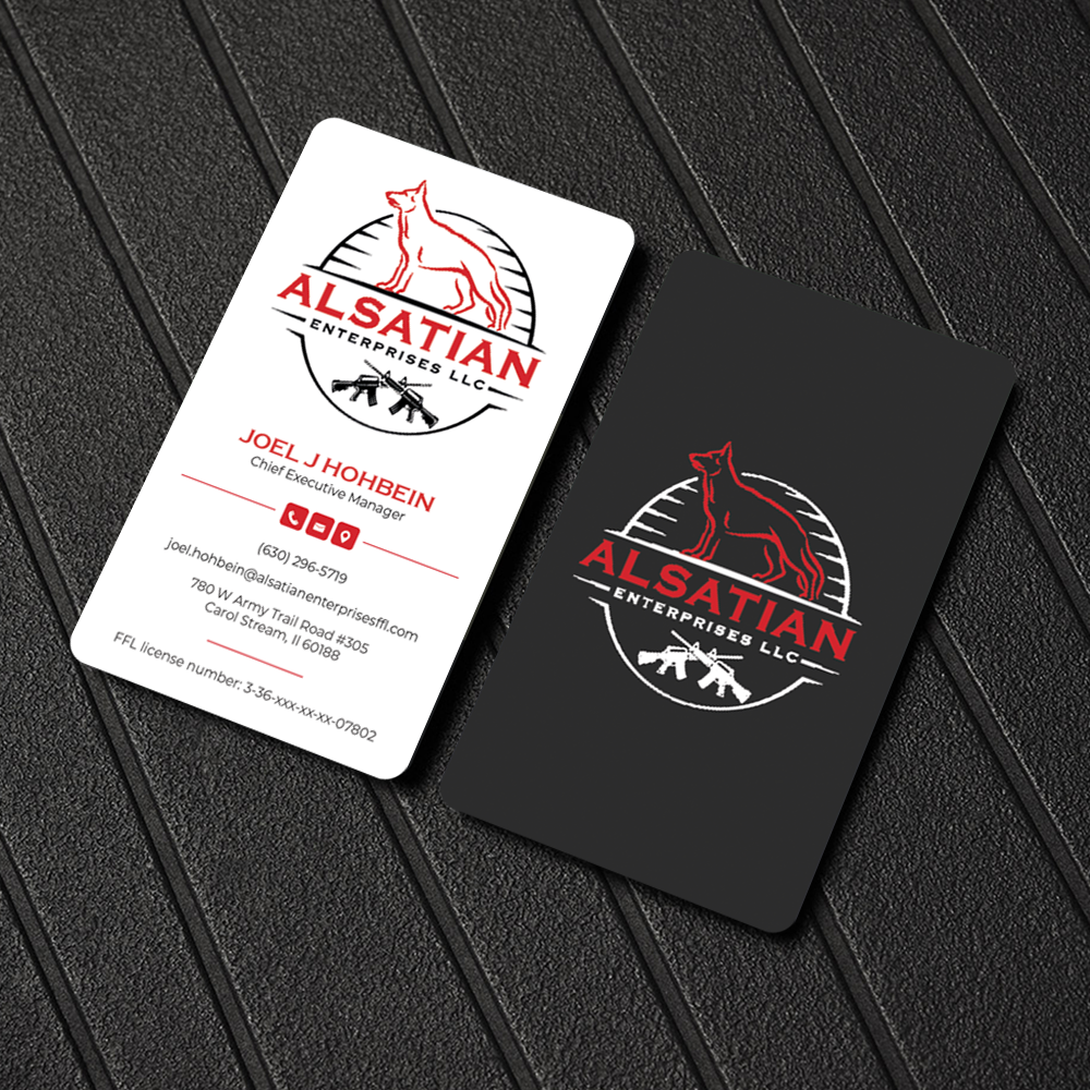 Diseño de Tarjeta de Presentación por Graphixpointt para Alsatian Enterprises LLC  | Diseño #29081072