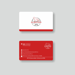 Business Card Design by Pal 7 for Alsatian Enterprises LLC  | Design: #29124742