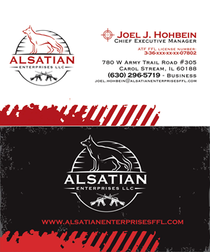Alsatian Enterprises LLC - Business Cards | Design de Carte de Visite par Hecko
