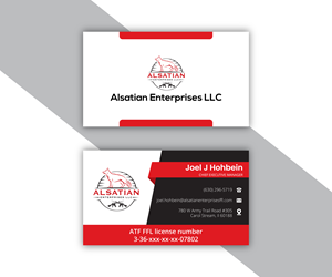 Business Card Design by DesignFill for Alsatian Enterprises LLC  | Design: #29101869