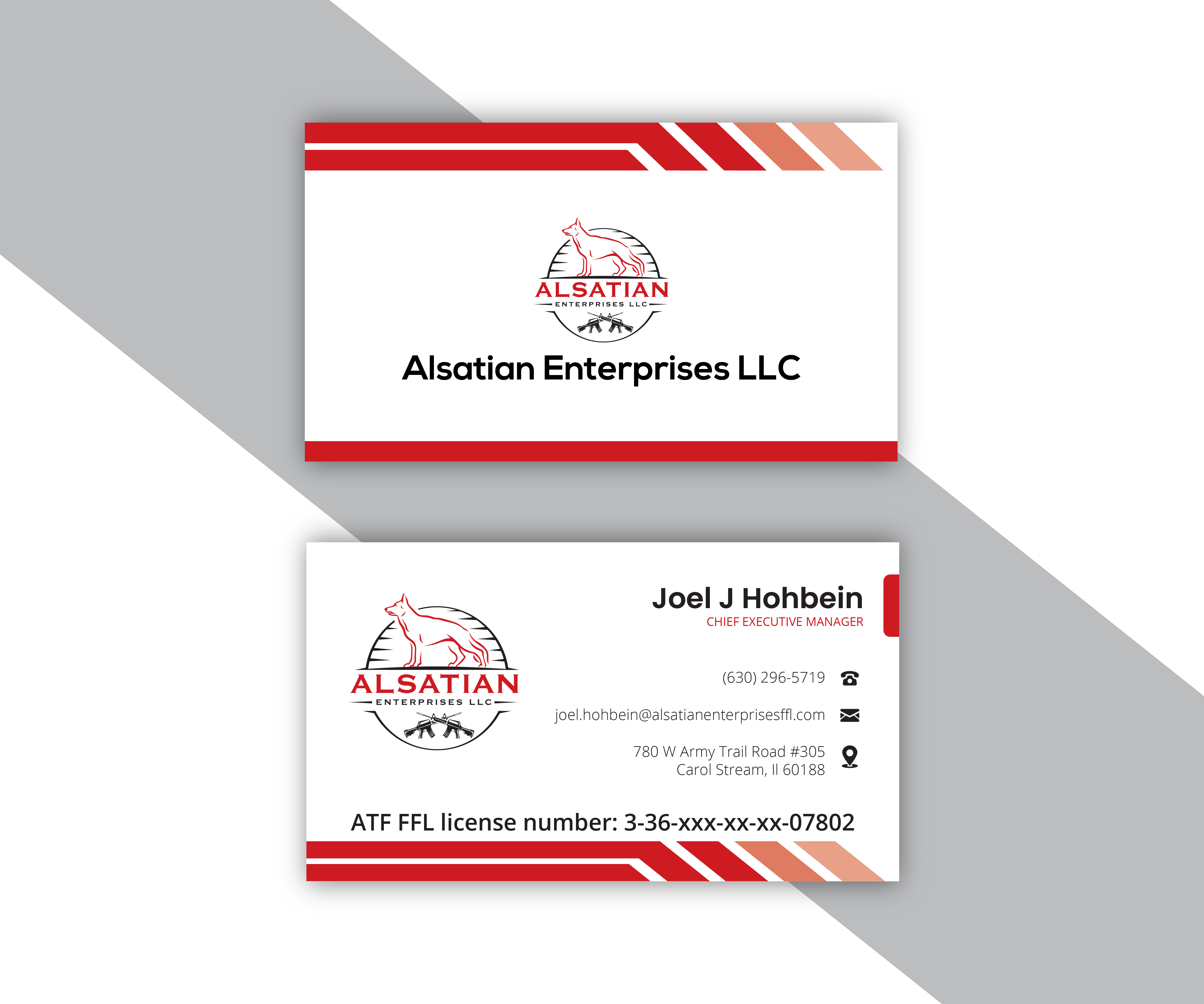 Diseño de Tarjeta de Presentación por DesignFill para Alsatian Enterprises LLC  | Diseño #29101873