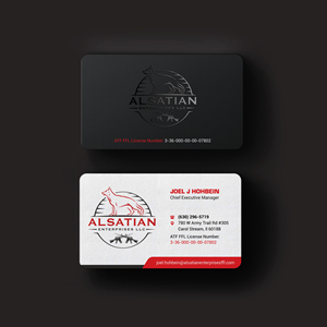 Diseño de Tarjeta de Presentación por INDIAN_Ashok para Alsatian Enterprises LLC  | Diseño: #29088060