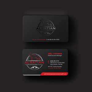 Diseño de Tarjeta de Presentación por INDIAN_Ashok para Alsatian Enterprises LLC  | Diseño: #29088062