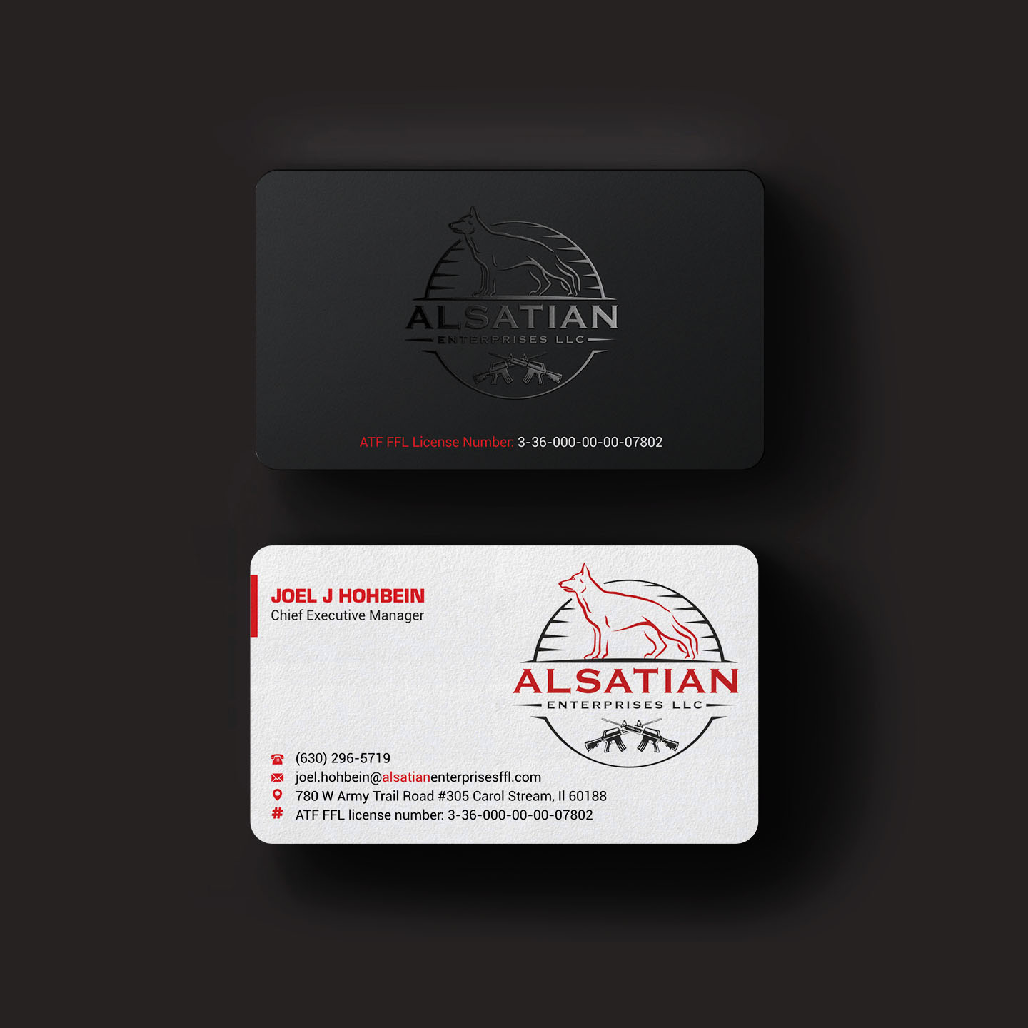 Diseño de Tarjeta de Presentación por INDIAN_Ashok para Alsatian Enterprises LLC  | Diseño #29088063