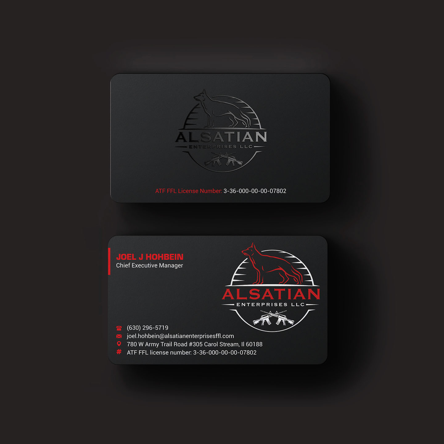 Diseño de Tarjeta de Presentación por INDIAN_Ashok para Alsatian Enterprises LLC  | Diseño #29088064