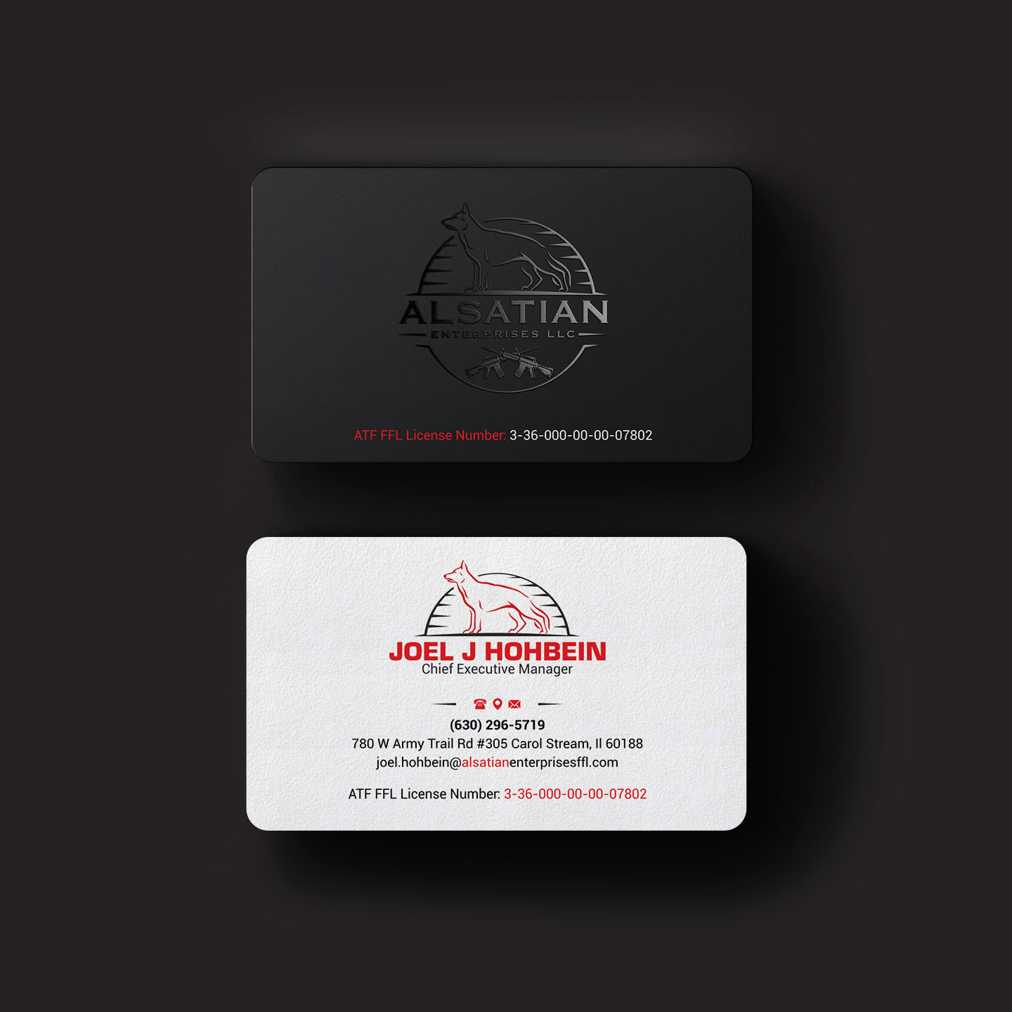 Diseño de Tarjeta de Presentación por INDIAN_Ashok para Alsatian Enterprises LLC  | Diseño #29088065