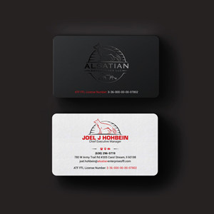 Diseño de Tarjeta de Presentación por INDIAN_Ashok para Alsatian Enterprises LLC  | Diseño: #29088065