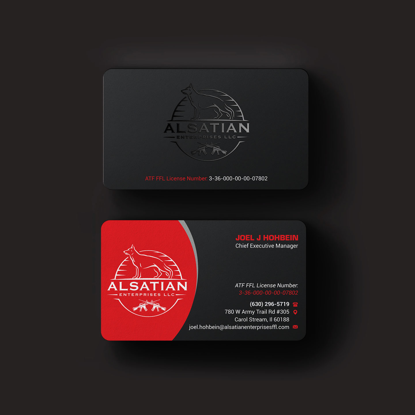 Diseño de Tarjeta de Presentación por INDIAN_Ashok para Alsatian Enterprises LLC  | Diseño #29088069