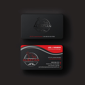 Business Card Design by INDIAN_Ashok for Alsatian Enterprises LLC  | Design: #29088072