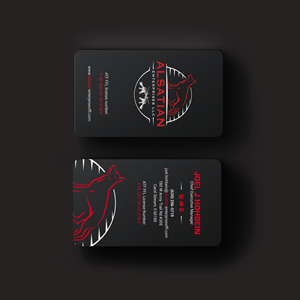 Business Card Design by INDIAN_Ashok for Alsatian Enterprises LLC  | Design: #29088078