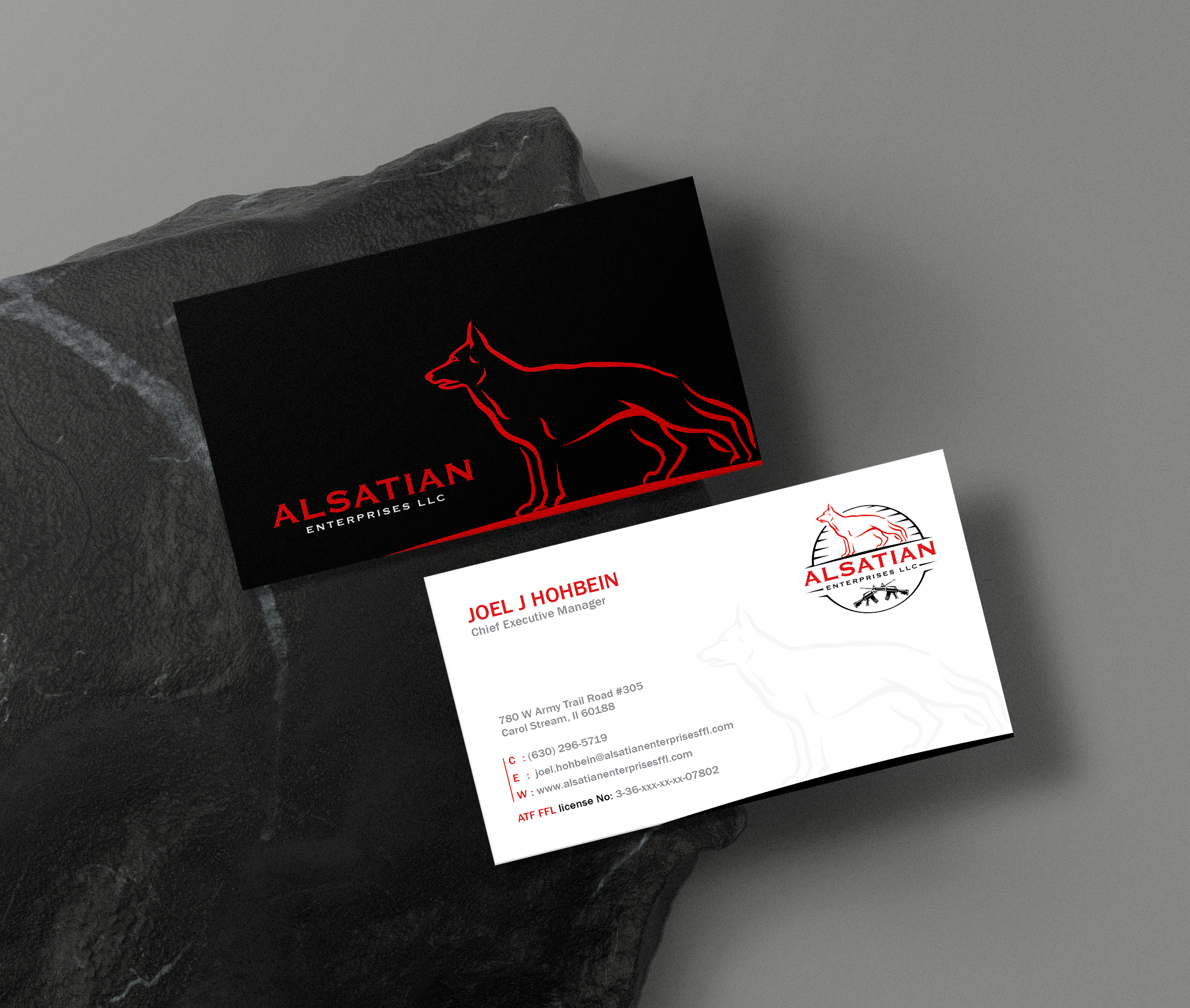 Design de Carte de Visite par artbitin pour Alsatian Enterprises LLC  | Design #29080482