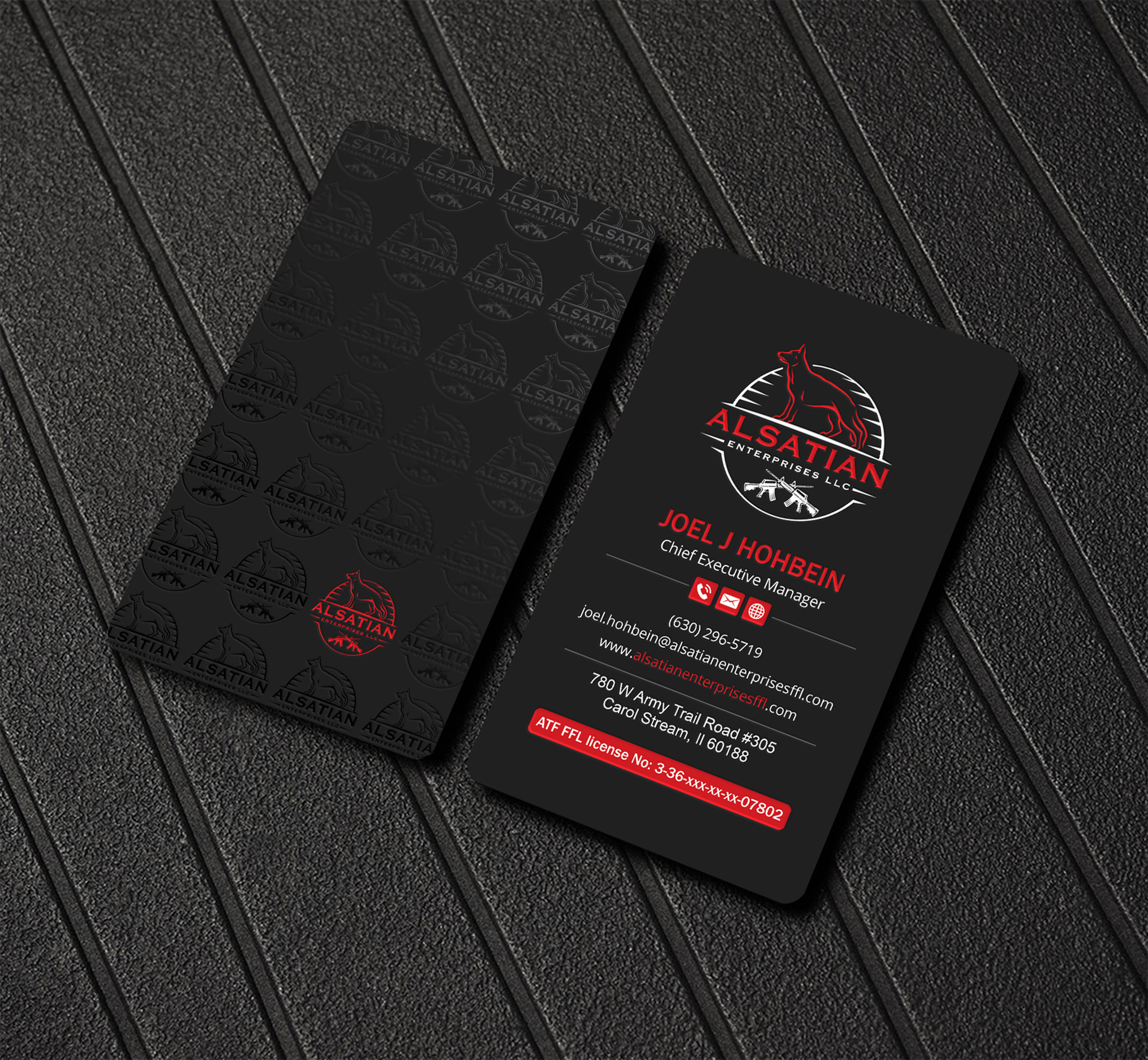 Business Card Design by artbitin for Alsatian Enterprises LLC  | Design #29080494