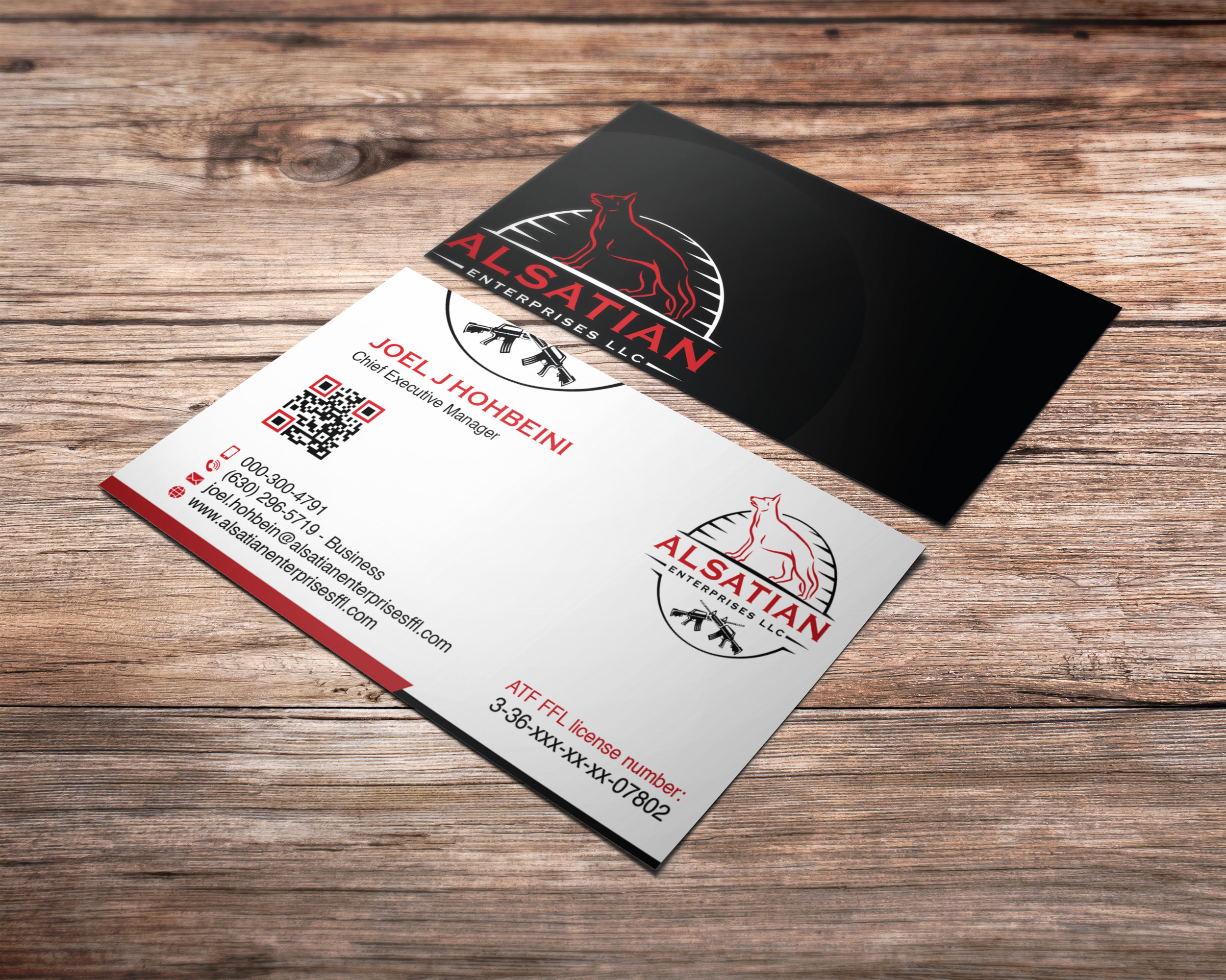 Business Card Design by Verified artistry for Alsatian Enterprises LLC  | Design #29098559
