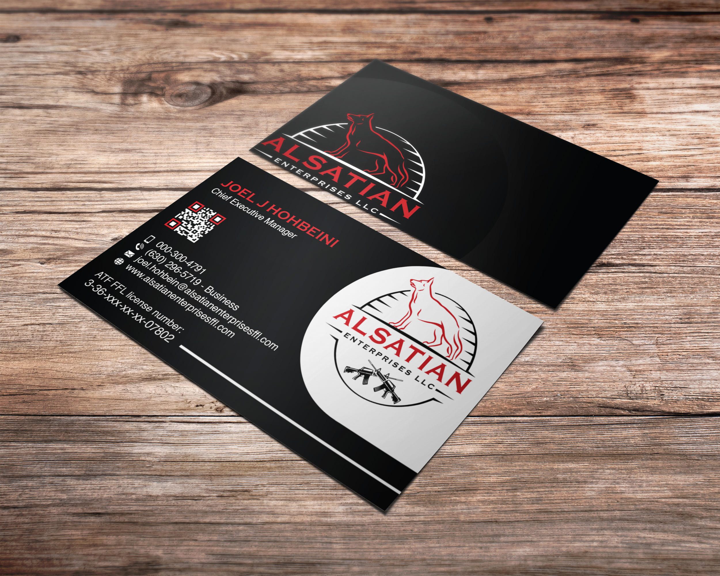 Business Card Design by Verified artistry for Alsatian Enterprises LLC  | Design #29098560