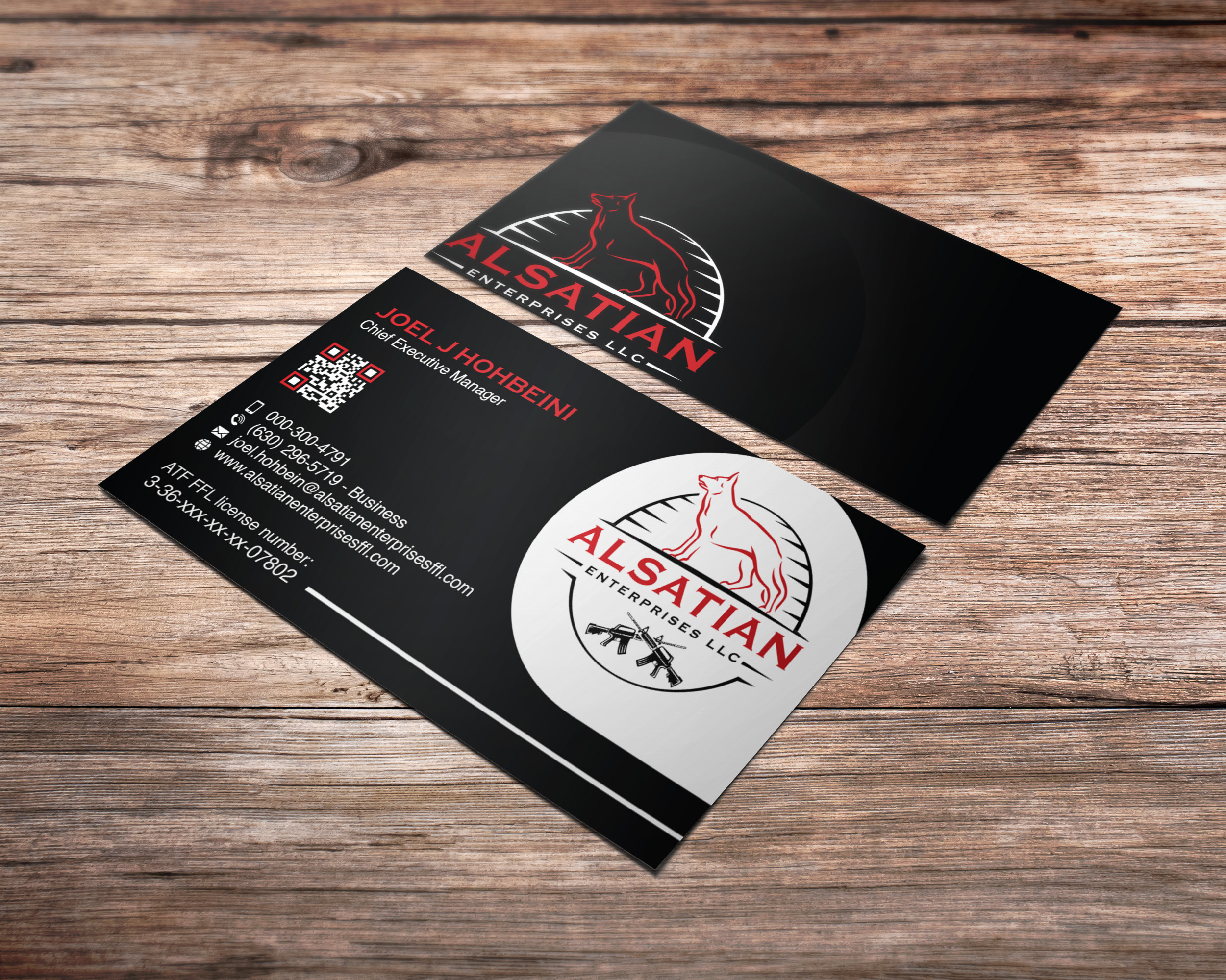 Business Card Design by Verified artistry for Alsatian Enterprises LLC  | Design #29098561