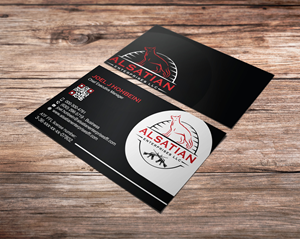 Visitenkarten-Design von Verified artistry (Design garden) für Alsatian Enterprises LLC  | Design: #29098561