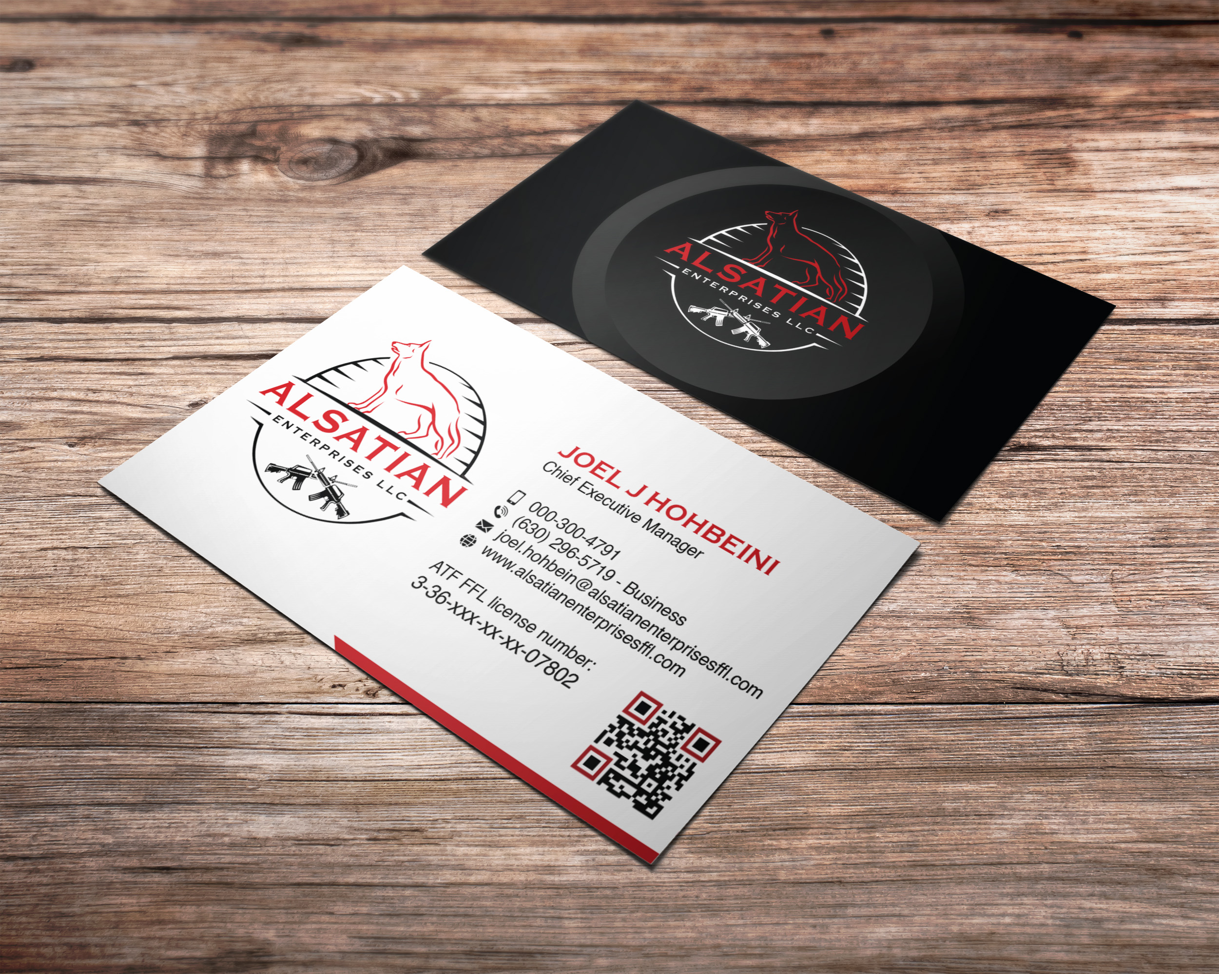 Business Card Design by Verified artistry for Alsatian Enterprises LLC  | Design #29098565
