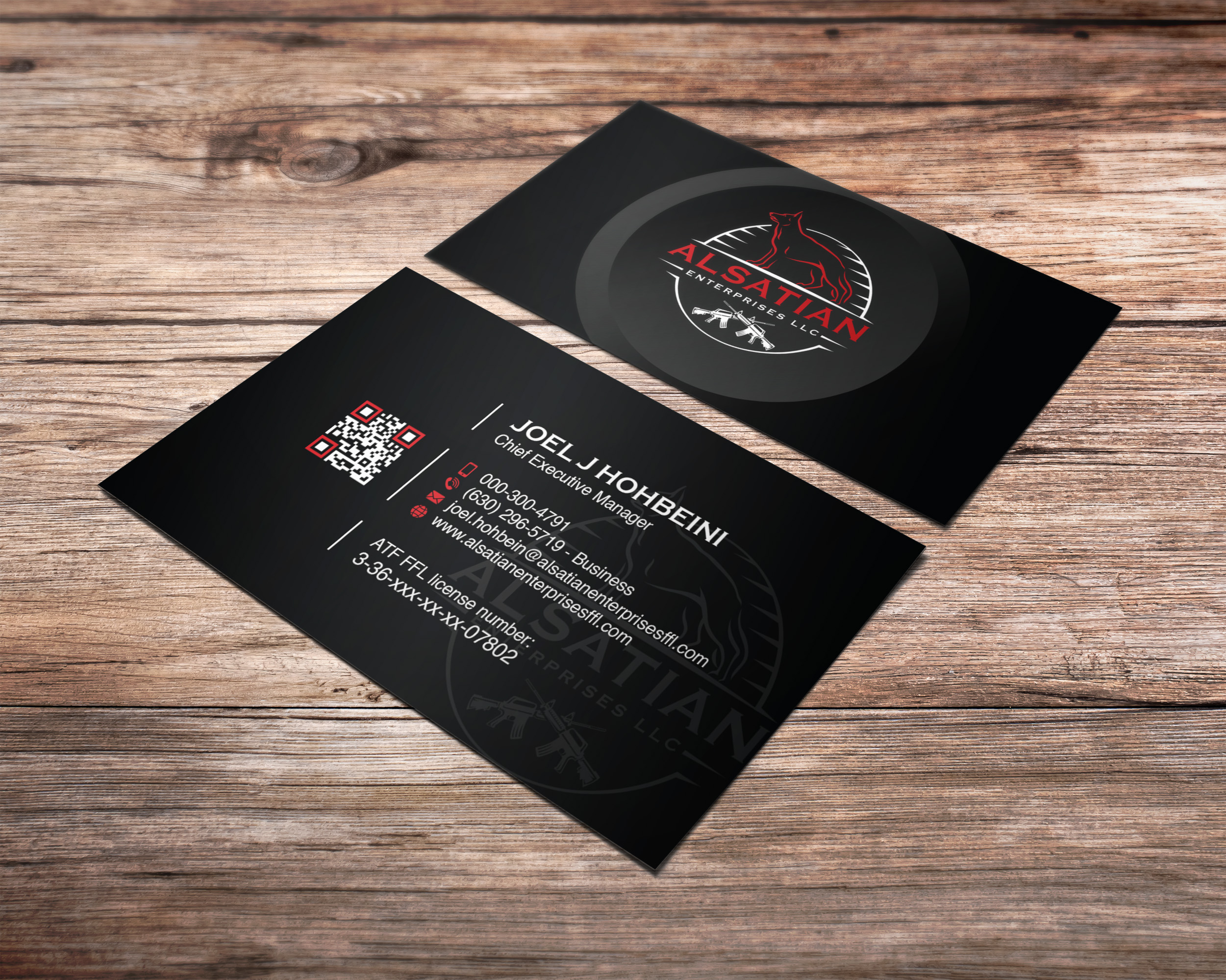Business Card Design by Verified artistry for Alsatian Enterprises LLC  | Design #29098566
