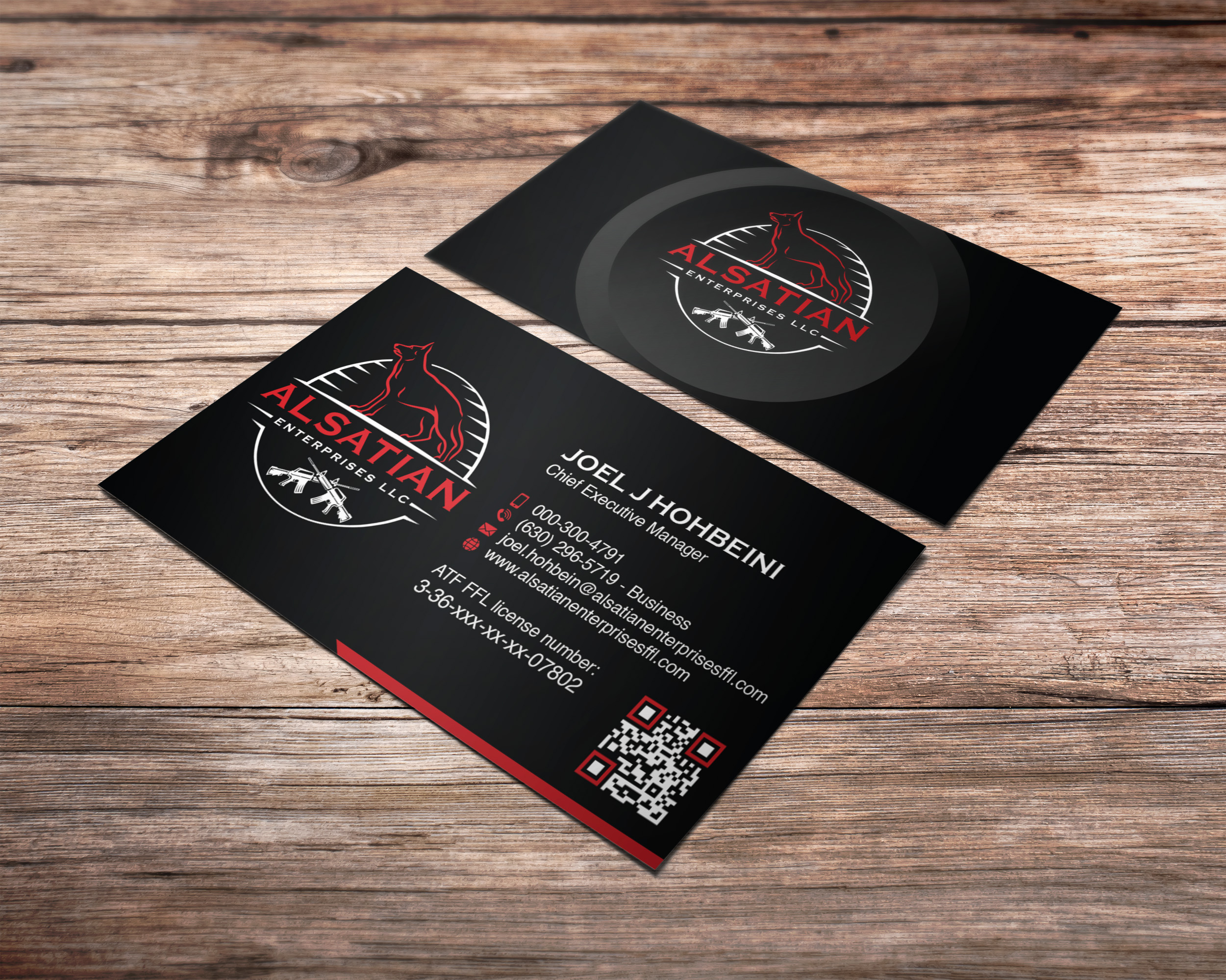 Business Card Design by Verified artistry for Alsatian Enterprises LLC  | Design #29098567