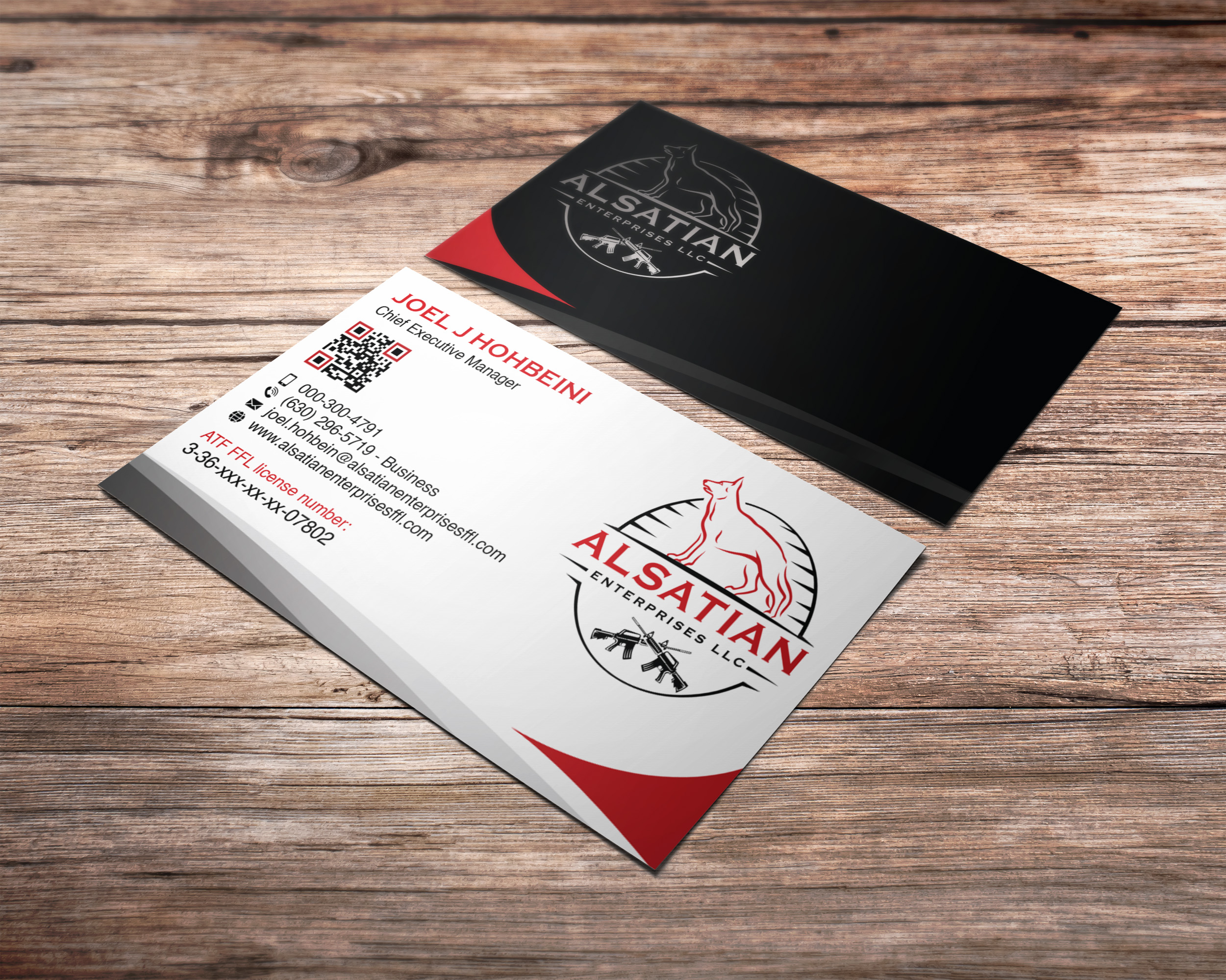 Business Card Design by Verified artistry for Alsatian Enterprises LLC  | Design #29098569