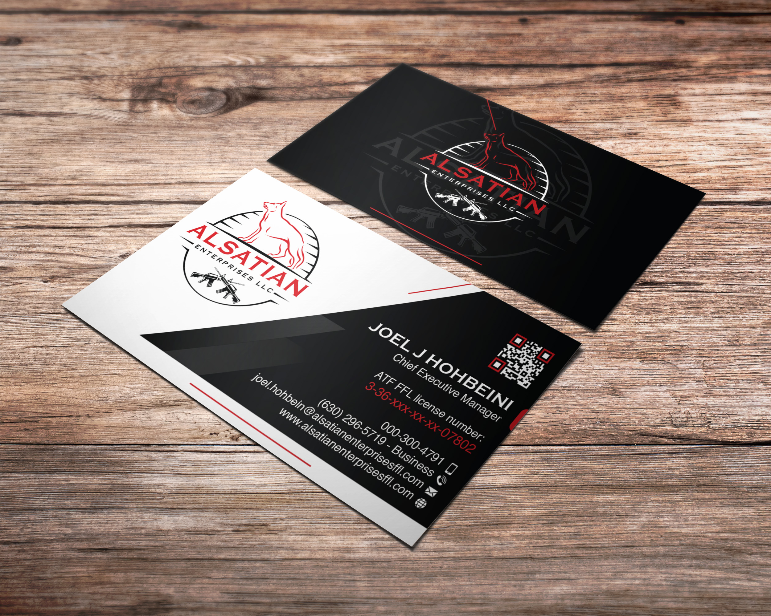 Business Card Design by Verified artistry for Alsatian Enterprises LLC  | Design #29098570