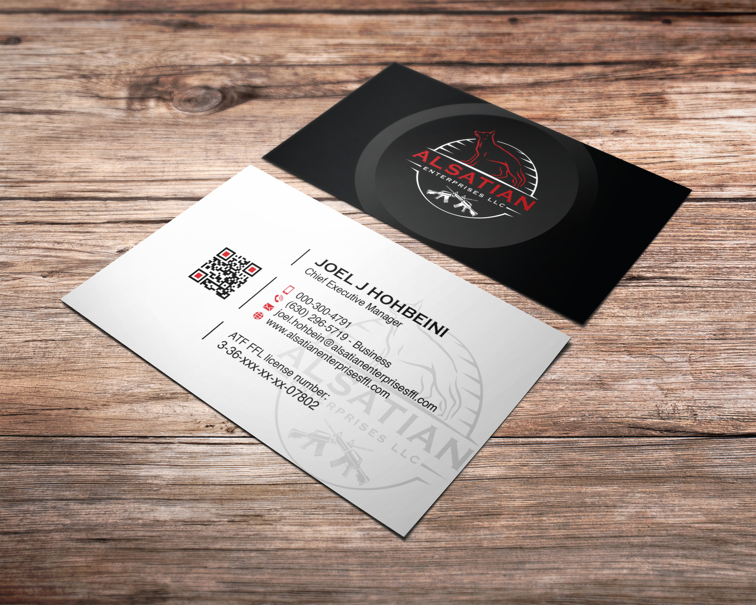 Business Card Design by Verified artistry for Alsatian Enterprises LLC  | Design #29098571