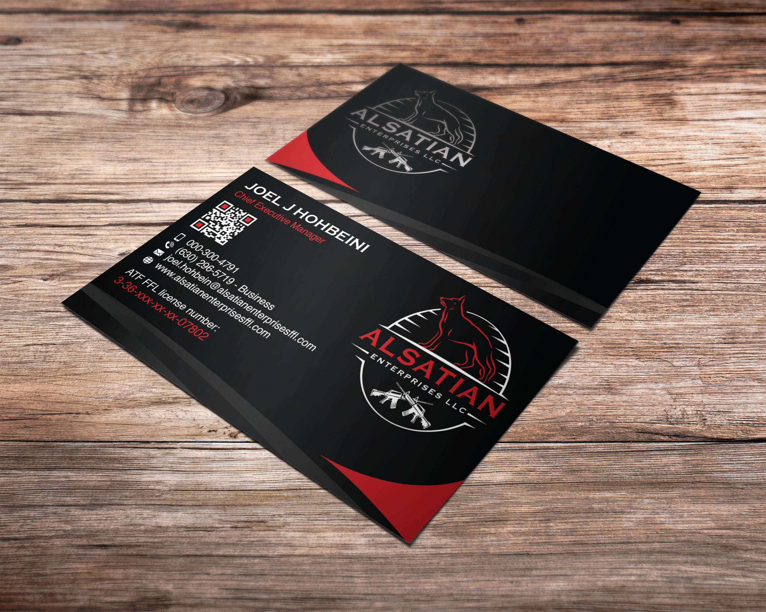 Diseño de Tarjeta de Presentación por Verified artistry para Alsatian Enterprises LLC  | Diseño #29098575