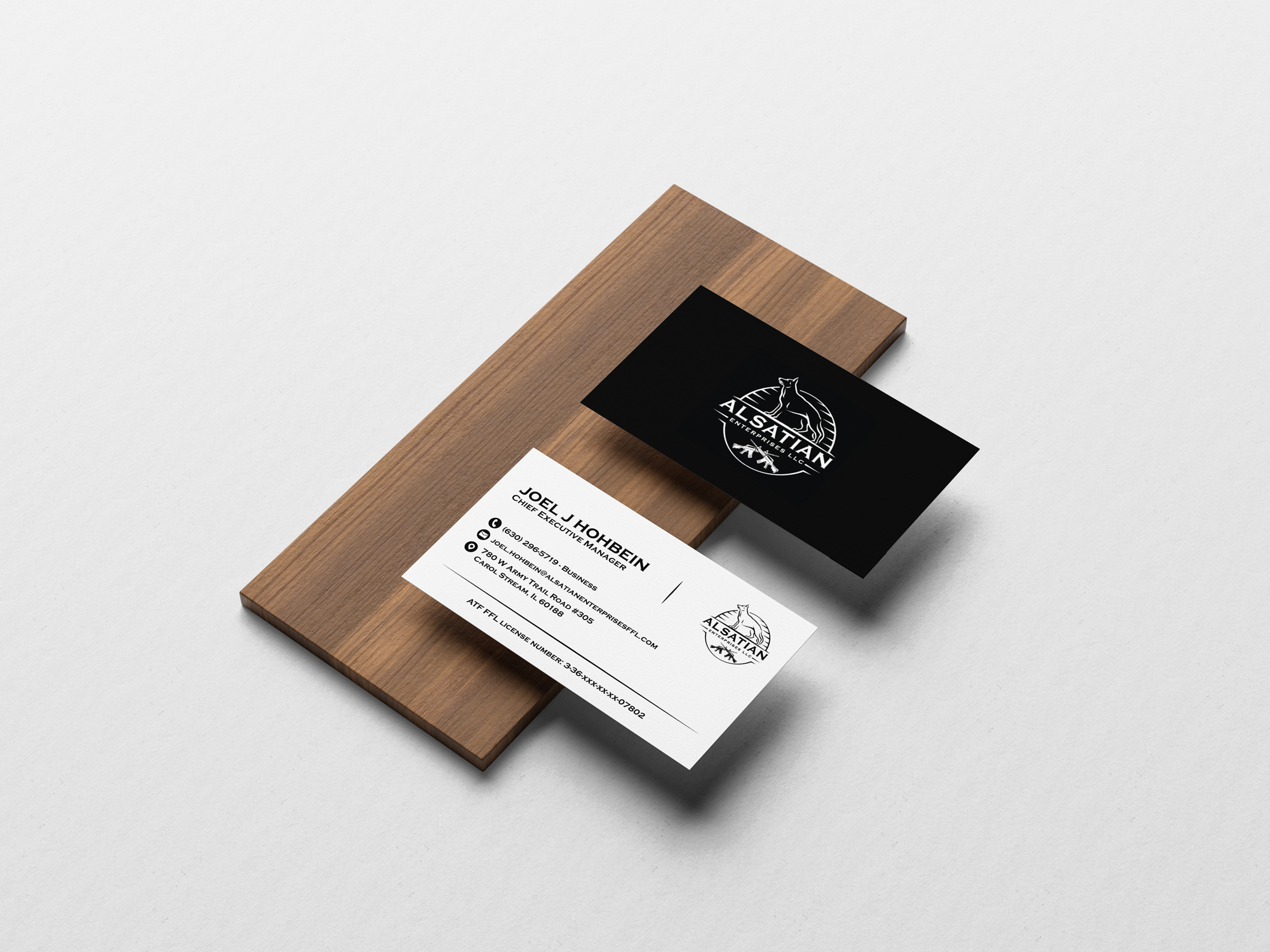 Visitenkarten-Design von JK18 für Alsatian Enterprises LLC  | Design #29079289