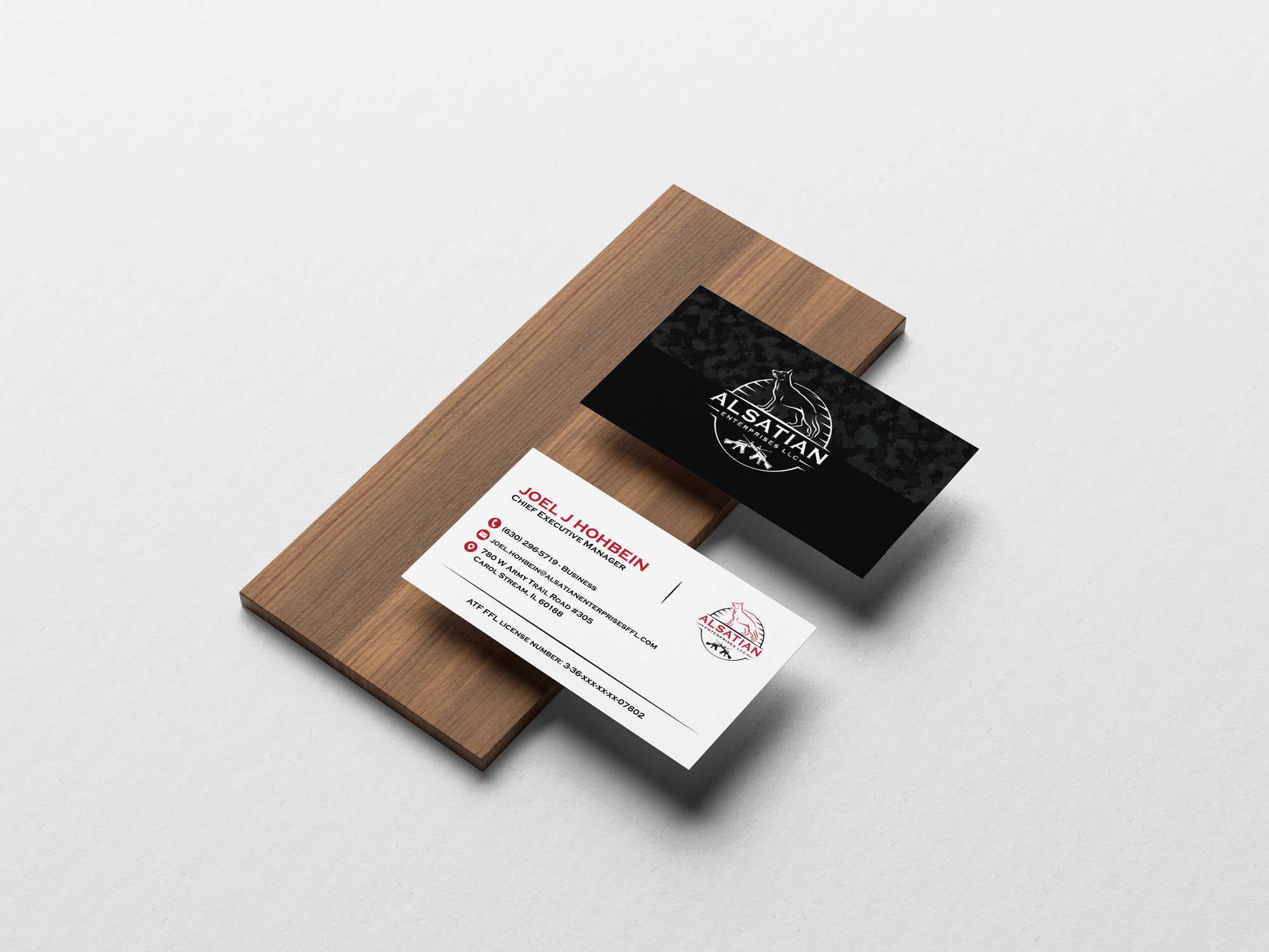 Diseño de Tarjeta de Presentación por JK18 para Alsatian Enterprises LLC  | Diseño #29079799