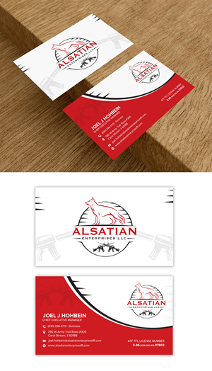 Business Card Design by debdesign for Alsatian Enterprises LLC  | Design: #29093345