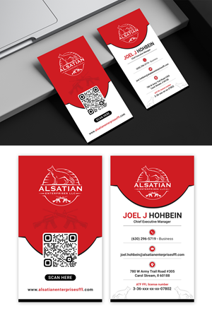 Business Card Design by debdesign for Alsatian Enterprises LLC  | Design: #29094322