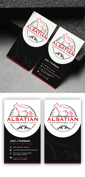Business Card Design by debdesign for Alsatian Enterprises LLC  | Design: #29094781