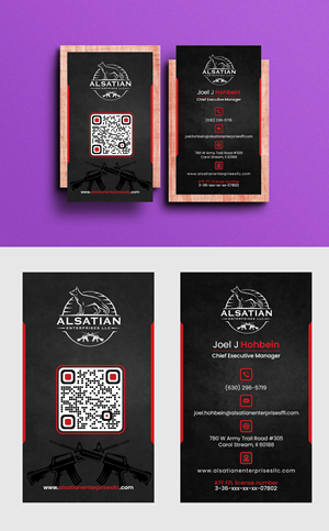 Business Card Design by debdesign for Alsatian Enterprises LLC  | Design: #29095179