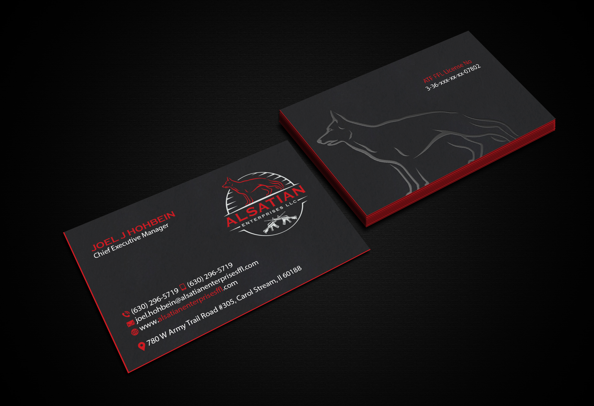 Diseño de Tarjeta de Presentación por Creations Box 2015 para Alsatian Enterprises LLC  | Diseño #29083730