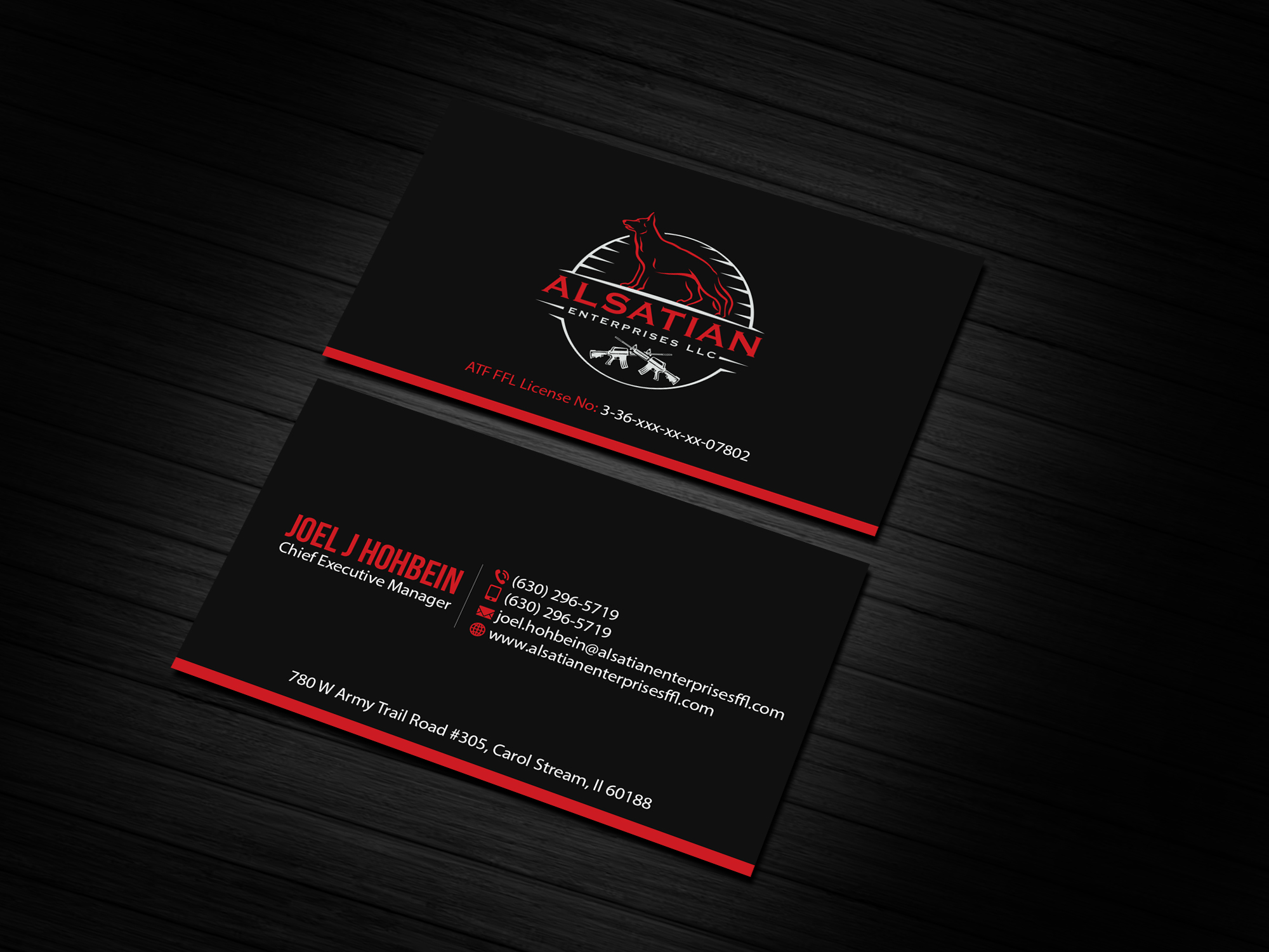 Business Card Design by Creations Box 2015 for Alsatian Enterprises LLC  | Design #29083734