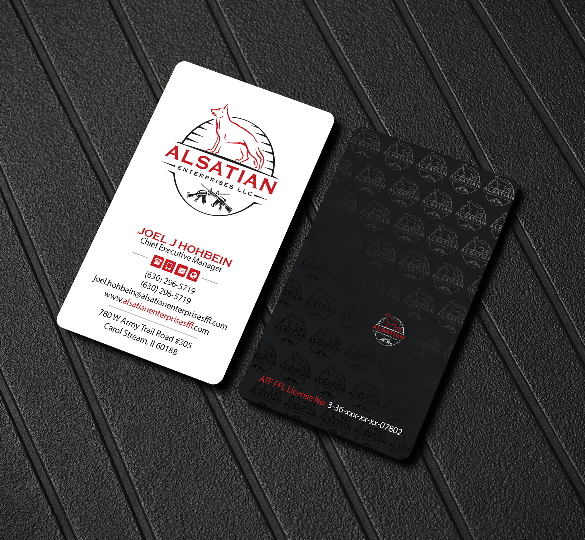 Business Card Design by Creations Box 2015 for Alsatian Enterprises LLC  | Design #29083741
