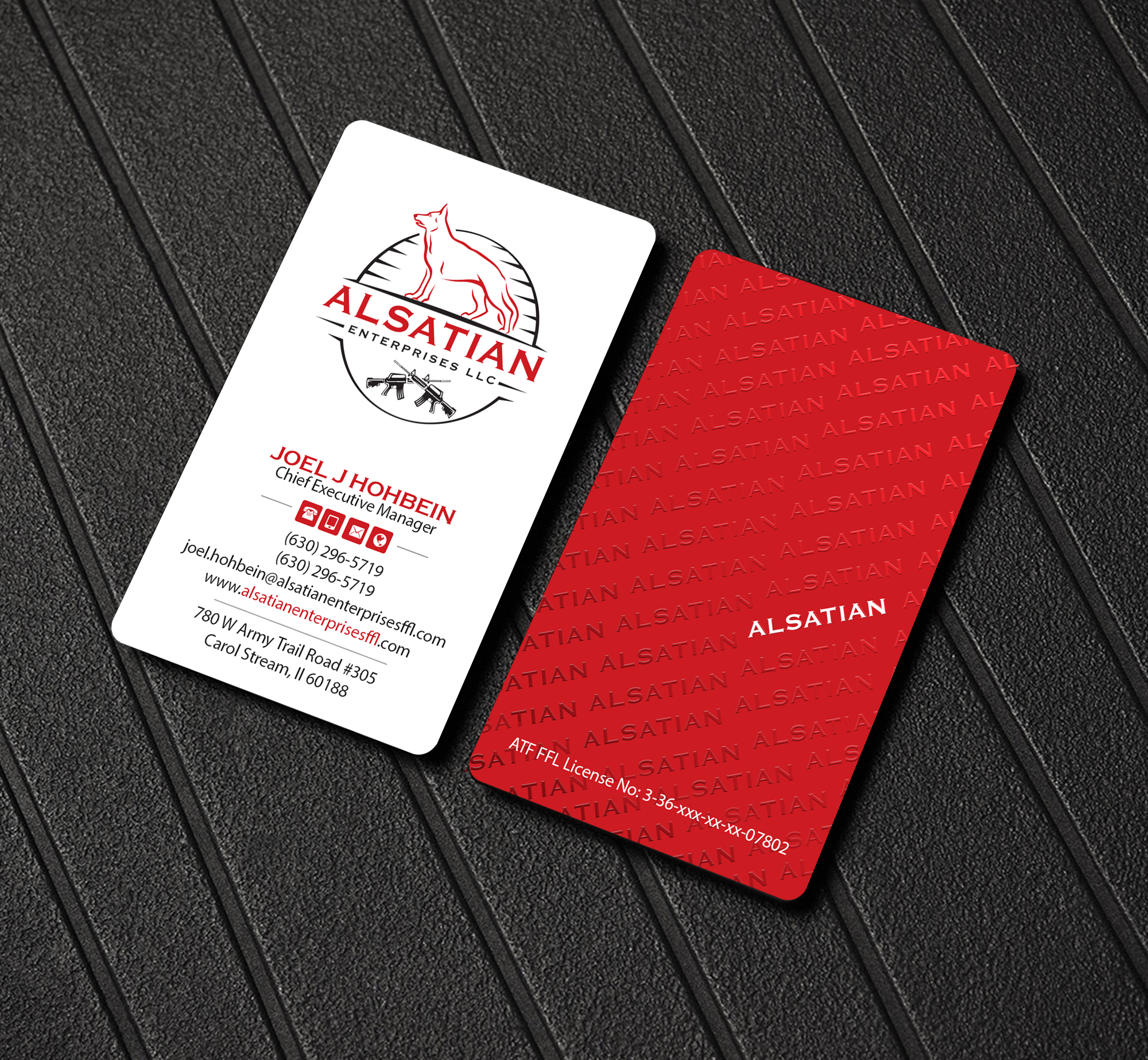 Business Card Design by Creations Box 2015 for Alsatian Enterprises LLC  | Design #29083743
