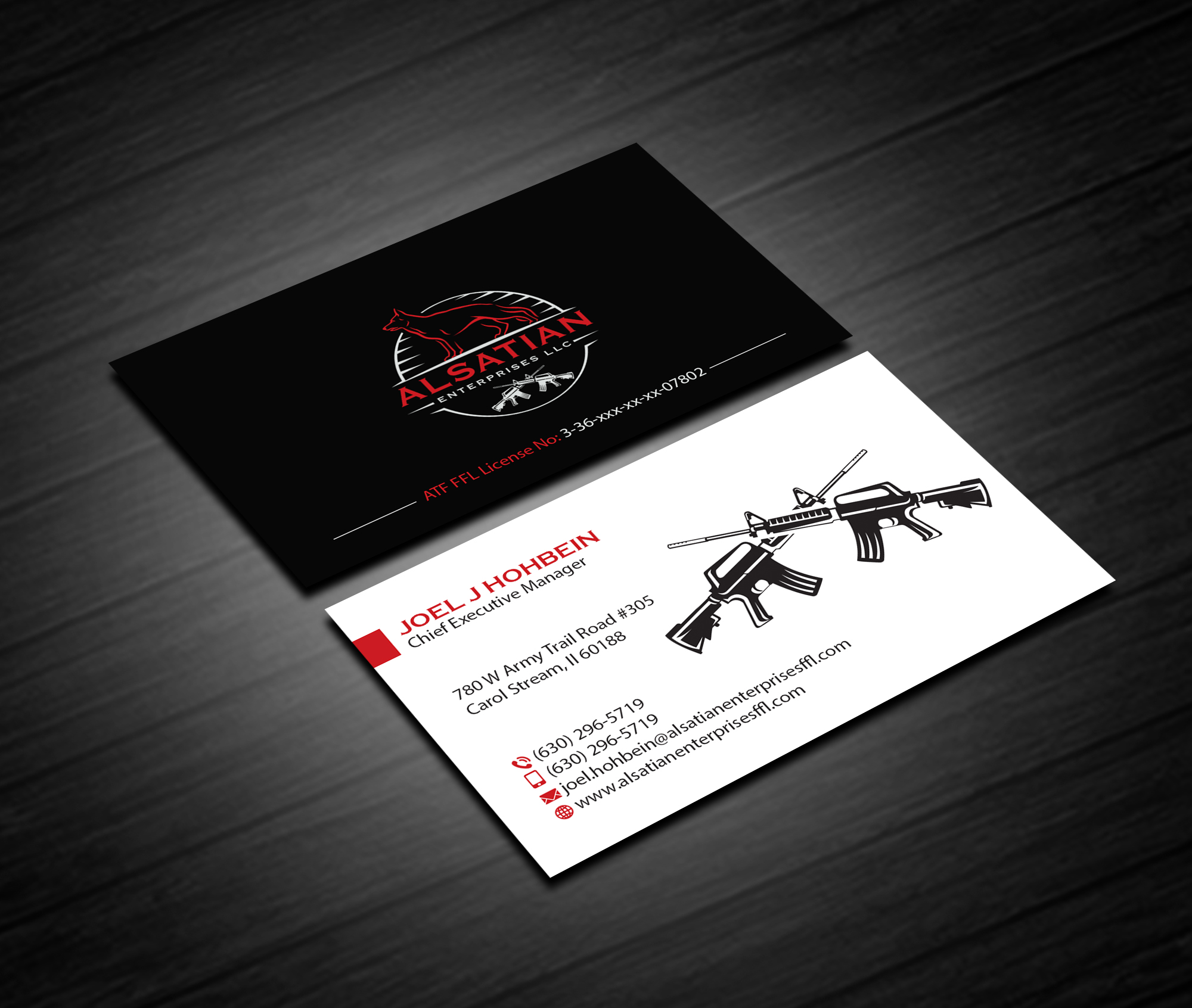 Business Card Design by Creations Box 2015 for Alsatian Enterprises LLC  | Design #29083748