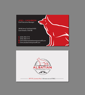 Business Card Design by Creations Box 2015 for Alsatian Enterprises LLC  | Design: #29083771