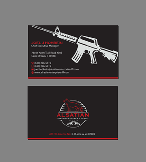 Business Card Design by Creations Box 2015 for Alsatian Enterprises LLC  | Design: #29083777