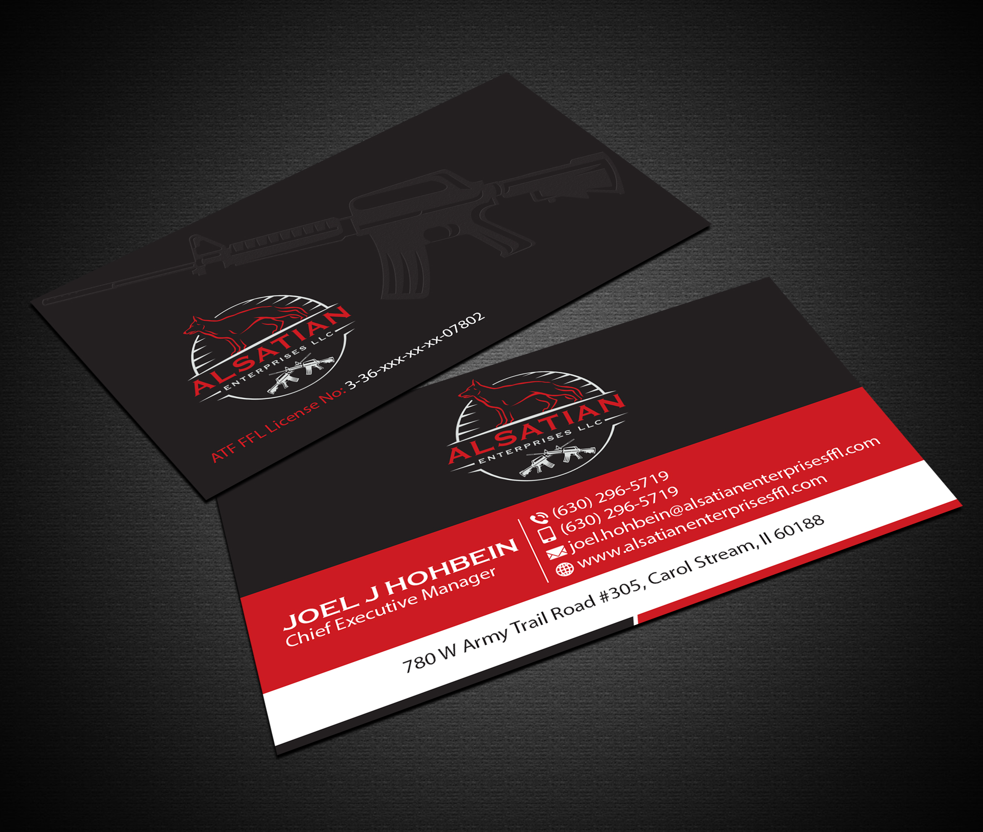 Diseño de Tarjeta de Presentación por Creations Box 2015 para Alsatian Enterprises LLC  | Diseño #29083805