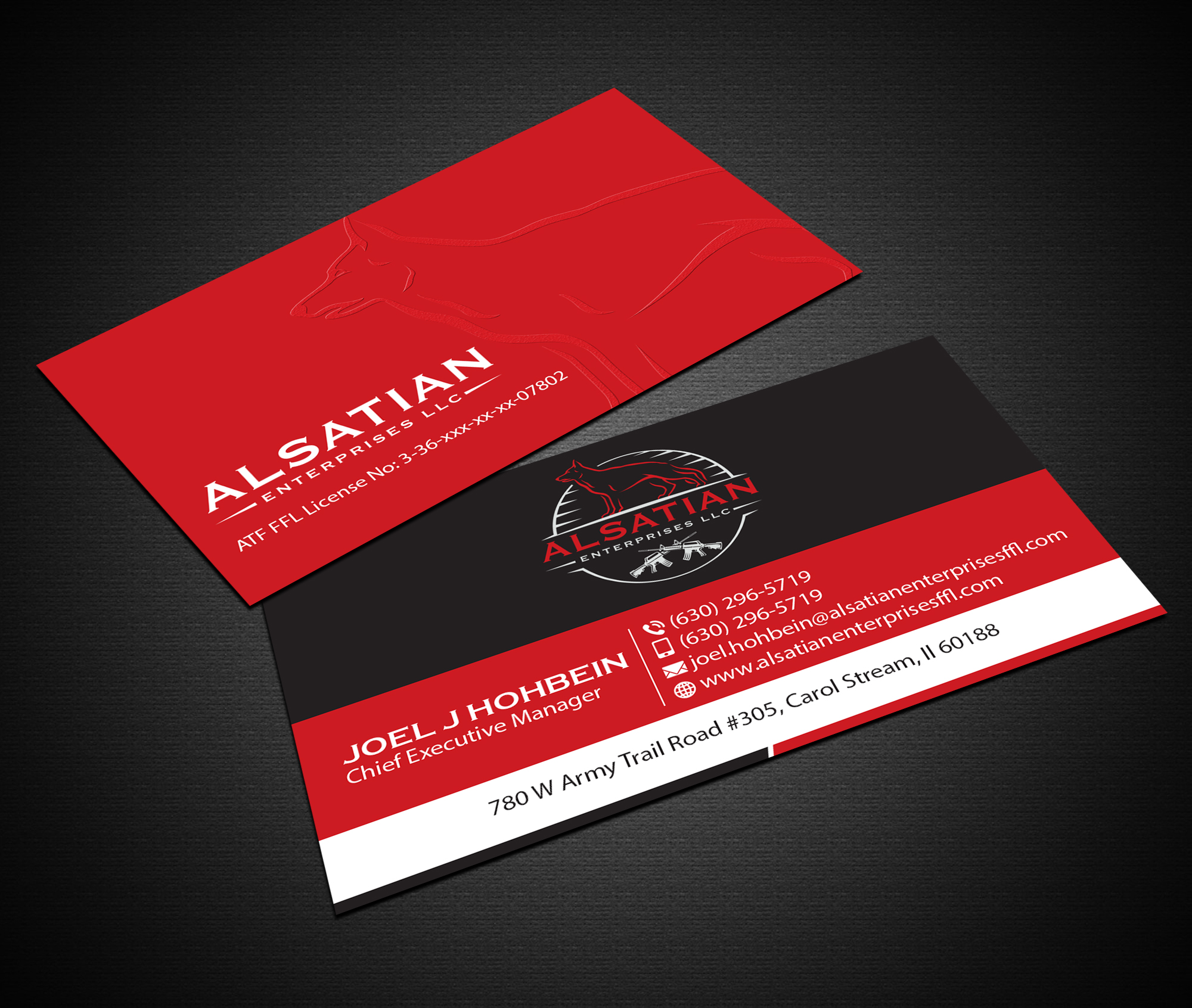 Diseño de Tarjeta de Presentación por Creations Box 2015 para Alsatian Enterprises LLC  | Diseño #29083806