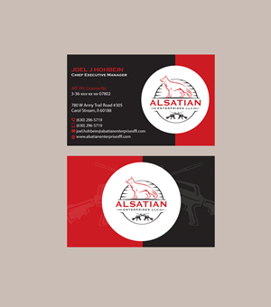 Business Card Design by Creations Box 2015 for Alsatian Enterprises LLC  | Design: #29089324