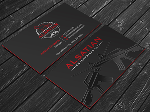 Visitenkarten-Design von LAXMI DESIGNHUB für Alsatian Enterprises LLC  | Design: #29081294
